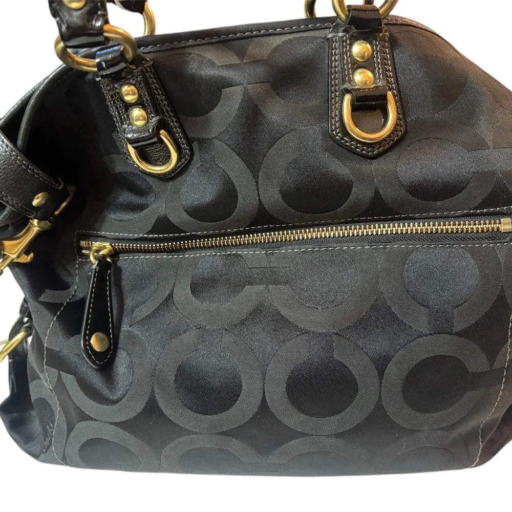 Coach Madison Op Art Sabrina Satchel Bag w/3 hang tags - Picture 5 of 11